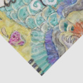 Dame met A Fan, Gustav Klimt Tissuepapier (Detail)