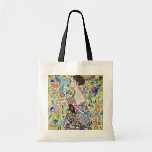 Dame met A Fan, Gustav Klimt Tote Bag