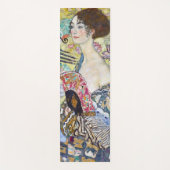 Dame met A Fan, Gustav Klimt Yogamat (Voorkant)
