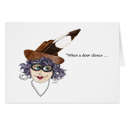 Dame met advies over deuren sluiten (Voorkant Horizontaal)