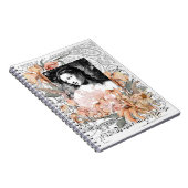  dame met bloemen notitieboek (Rechterzijde)