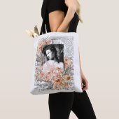 Dame met bloemen tote bag (Dichtbij)