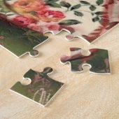 Dame met  boektekening Fantasy Fairytale. Legpuzzel (Zijkant)