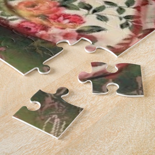 Dame met  boektekening Fantasy Fairytale. Legpuzzel (Zijkant)