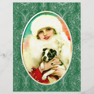 dame met Boston Terrier Flyer