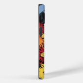 Dame met Chrysanthemum Flowers, zwart Case-Mate iPhone Case (Achterkant / Rechts)