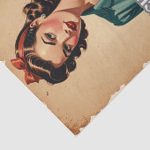 dame met citaatvertrouwen Decoupage Paper Tissuepapier (Detail)