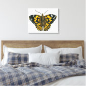 Dame met de distelvlinder canvas afdruk (Insitu (Slaapkamer))