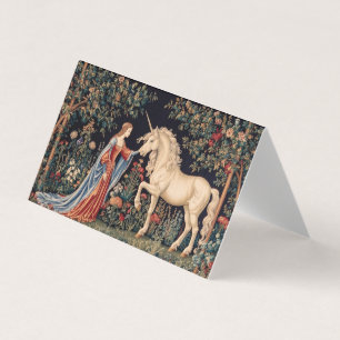 Dame met de eenhoorn visitekaartje