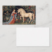 Dame met de eenhoorn visitekaartje (Voorkant / Achterkant)
