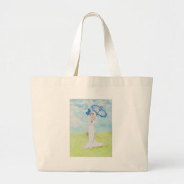 Dame met de Golden Brooch Grote Tote Bag