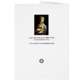 Dame met de hermelijn van Leonardo da Vinci (Achterkant)