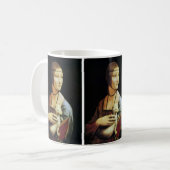Dame met de hermelijn van Leonardo da Vinci Koffiemok (Voorkant links)