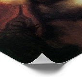 Dame met de hermelijn van Leonardo da Vinci Poster (Hoek)