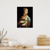Dame met de hermelijn van Leonardo da Vinci Poster (Keuken)