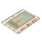 Dame met een bloem, staat in een lelasvijver, voor notitieboek (Linkerzijde)