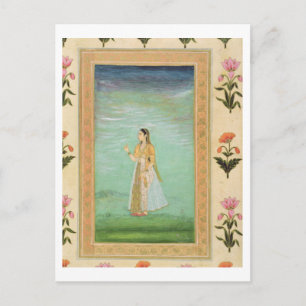 Dame met een bloem, van het kleine Clive Album Briefkaart