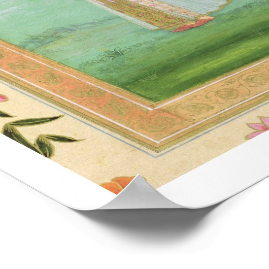 Dame met een bloem, van het kleine Clive Album Poster (Hoek)