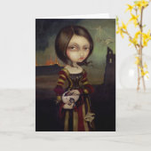 "Dame met een Ei Bosch" Wenskaart Kaart (Gele Bloem)