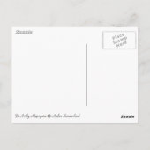 Dame met een elegante hoofdtooi briefkaart (Achterkant)