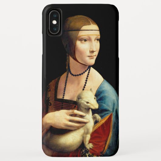 Dame met een ermijn van Leonardo Da Vinci Case-Mate iPhone Case (Achterkant)