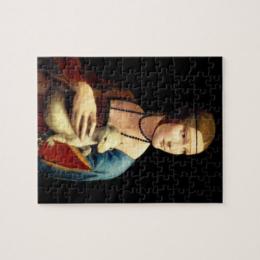 Dame met een ermijn van Leonardo Da Vinci Legpuzzel (Horizontaal)