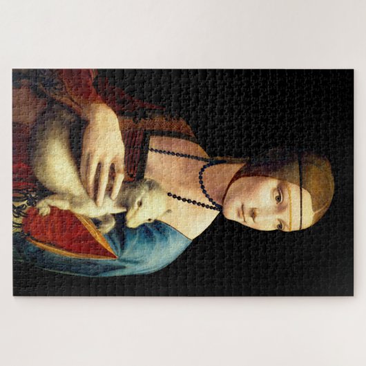 Dame met een ermijn van Leonardo Da Vinci Legpuzzel (Horizontaal)