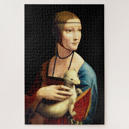 Dame met een ermijn van Leonardo Da Vinci Legpuzzel (Verticaal)