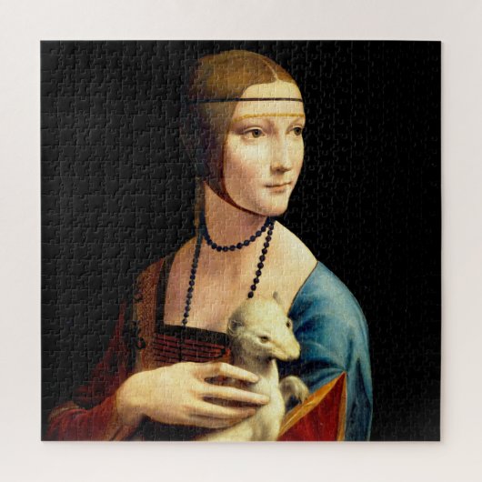 Dame met een ermijn van Leonardo Da Vinci Legpuzzel (Verticaal)
