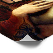 Dame met een ermijn van Leonardo Da Vinci Poster (Hoek)