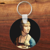 Dame met een ermijn van Leonardo Da Vinci Sleutelhanger (Voorkant)