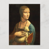 Dame met een Ermine Briefkaart (Voorkant)