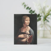 Dame met een Ermine Briefkaart (Staand voorkant)