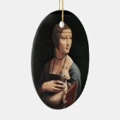 Dame met een Ermine Keramisch Ornament (Rechts)