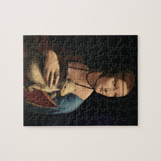 Dame met een Ermine van Leonardo da Vinci Legpuzzel (Horizontaal)