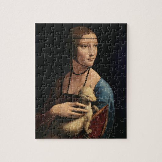 Dame met een Ermine van Leonardo da Vinci Legpuzzel (Verticaal)