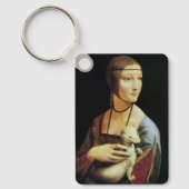 Dame met een Ermine van Leonardo da Vinci Sleutelhanger (Voorkant)