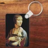Dame met een Ermine van Leonardo da Vinci Sleutelhanger (Achterkant)