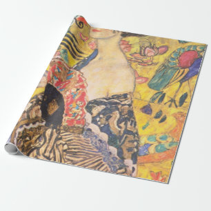 Dame met een Frans Gustav Klimt Cadeaupapier