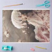 Dame met een gevederde parasol, Magnolia Blossoms Tissuepapier (Craft)