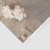 Dame met een gevederde parasol, Magnolia Blossoms Tissuepapier (Detail)