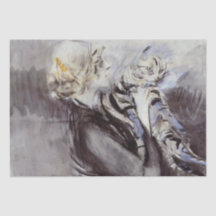 Dame met een Grijze Kat (door Giovanni Boldini)