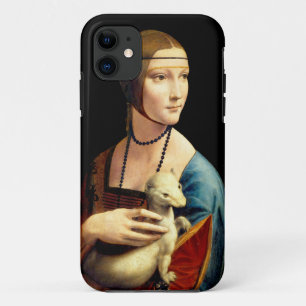 Dame met een hermelijn van Leonardo Da Vinci Case-Mate iPhone Case