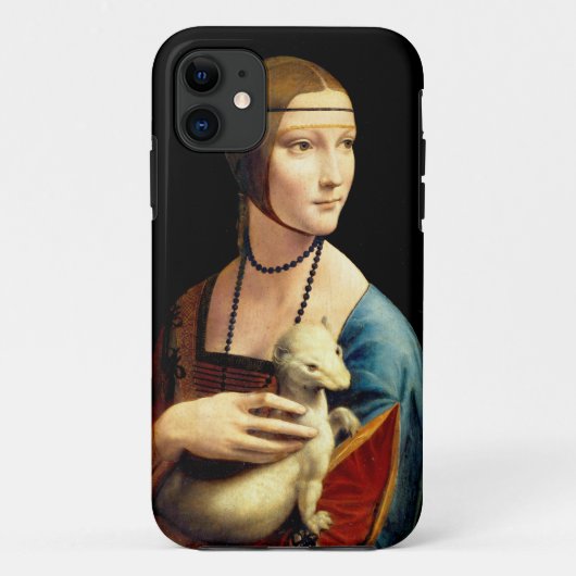 Dame met een hermelijn van Leonardo Da Vinci Case-Mate iPhone Case (Achterkant)