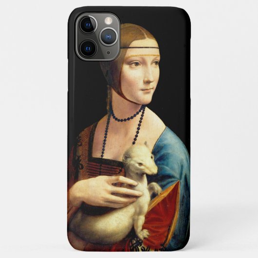 Dame met een hermelijn van Leonardo Da Vinci Case-Mate iPhone Case (Achterkant)