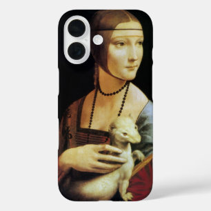 Dame met een hermelijn van Leonardo da Vinci iPhone 16 Hoesje