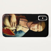 Dame met een hermelijn van Leonardo Da Vinci Case-Mate iPhone Case (Achterkant (horizontaal))
