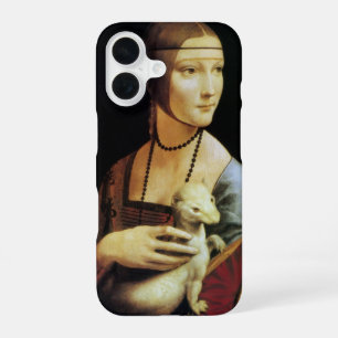 Dame met een hermelijn van Leonardo da Vinci iPhone 16 Hoesje