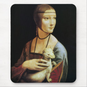 Dame met een hermelijn van Leonardo da Vinci Muismat