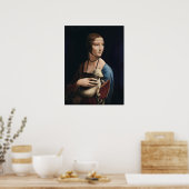 Dame met een hermelijn van Leonardo da Vinci Poster (Keuken)